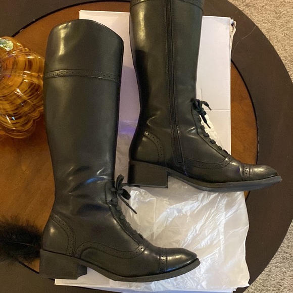 Tommy Hilfiger Tall Black Boots - Picture 11 of 13